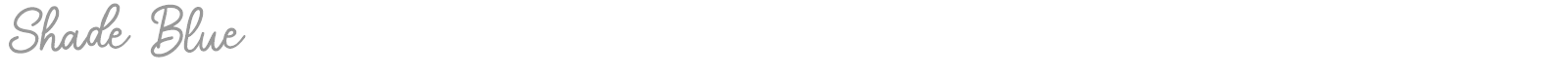Shade Blue font preview